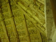 Inside of a thatched roof